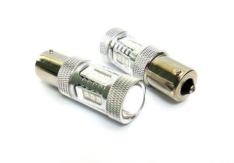 2 pieces of 15 SAMSUNG High Power 2835 SMD LED 382 1156 7506 BA15s P21W Light bulb 15W red