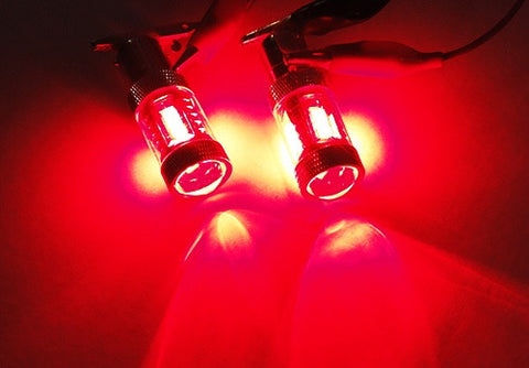 2 pieces of 15 SAMSUNG High Power 2835 SMD LED 382 1156 7506 BA15s P21W Light bulb 15W red