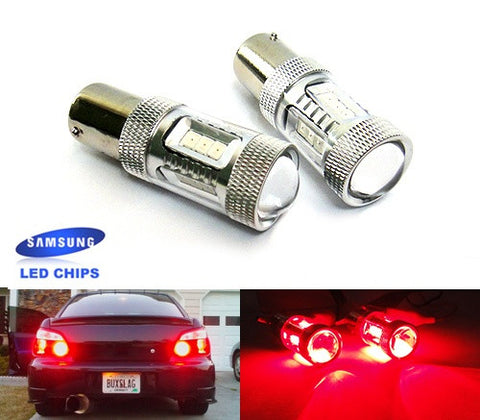2 pieces of 15 SAMSUNG High Power 2835 SMD LED 382 1156 7506 BA15s P21W Light bulb 15W red
