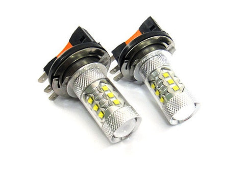 2 pieces of H15 64176 16x CREE XB-D LED Projector Light bulb 80W white