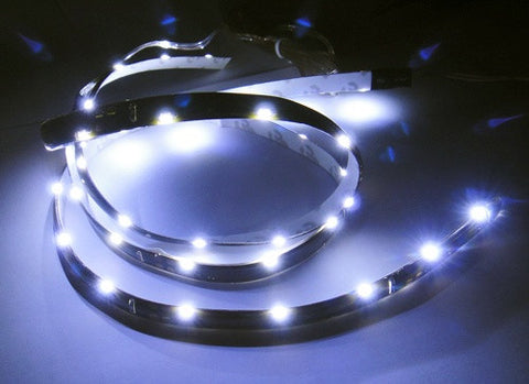 2 pieces of 20 SMD LED Side Shine / Side Glow Light strip white