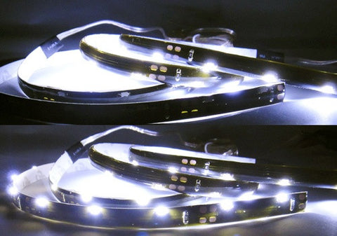 2 pieces of 20 SMD LED Side Shine / Side Glow Light strip white