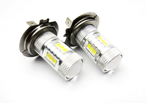 2 pieces of 15 SAMSUNG High Power 2835 SMD LED H7 Light bulb 15W white