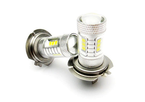 2 pieces of 15 SAMSUNG High Power 2835 SMD LED H7 Light bulb 15W white