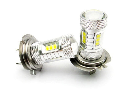 2 pieces of 15 SAMSUNG High Power 2835 SMD LED H7 Light bulb 15W white