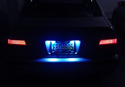 2 pieces of Error Free 16 SMD LED 37mm C5W 239 272 6418 Festoon bulb blue