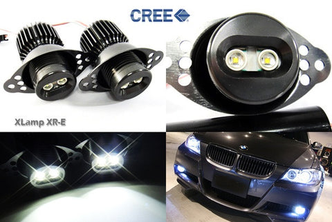 BMW xenon white 10W CREE LED Angel Eyes / Halo Ring replacement Light / Lamp bulb E90 E91