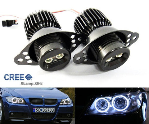 BMW xenon white 10W CREE LED Angel Eyes / Halo Ring replacement Light / Lamp bulb E90 E91