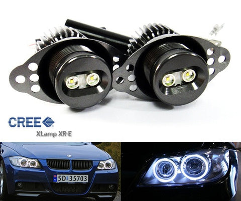 BMW xenon white 10W CREE LED Angel Eyes / Halo Ring replacement Light / Lamp bulb E90 E91