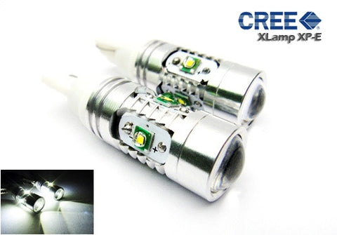 2 pieces of T15 955 921 912 906 W16W 5x CREE XP-E LED Projector Light bulb 25W white