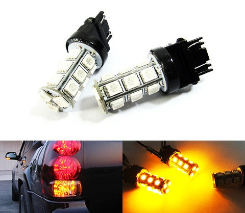 2 pieces of 18 high power SMD LED 580 7443 W21/5W 582 7440 W21W 992 Light bulb amber