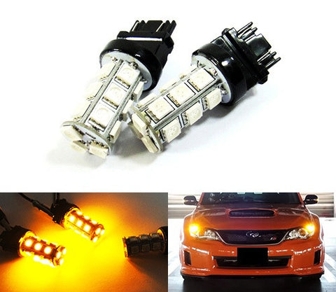 2 pieces of 18 high power SMD LED 580 7443 W21/5W 582 7440 W21W 992 Light bulb amber