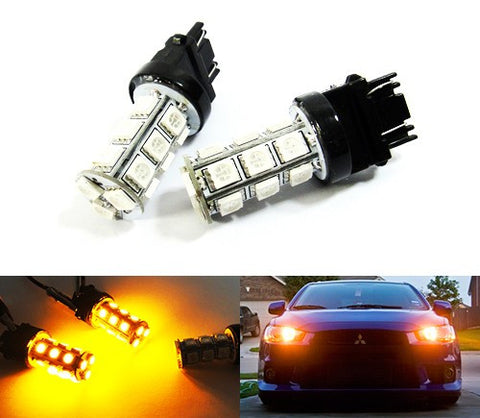 2 pieces of 18 high power SMD LED 580 7443 W21/5W 582 7440 W21W 992 Light bulb amber