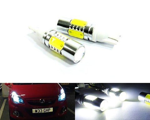 2x High Power 501 T10 168 194 2825 W5W LED Projector Light bulb w/ 4 Plasma LED 7.5W white