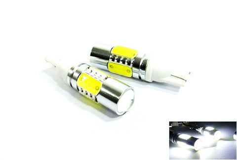 2x High Power 501 T10 168 194 2825 W5W LED Projector Light bulb w/ 4 Plasma LED 7.5W white