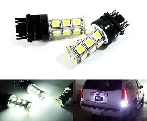 2 pieces of 18 high power SMD LED 182 3156 P27W 180 3157 3057 P27/7W Light bulb White