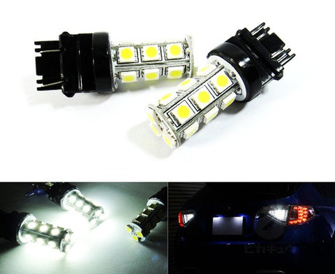 2 pieces of 18 high power SMD LED 182 3156 P27W 180 3157 3057 P27/7W Light bulb White