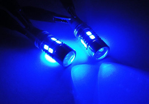 2 pieces of 10 SAMSUNG 2835 SMD LED 501 T10 168 194 2825 W5W wedge Light bulb blue