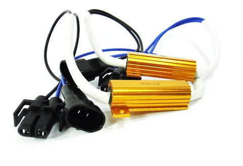 2 pieces of H11 H8 No Error Load Resistor Wiring Harness Adapter