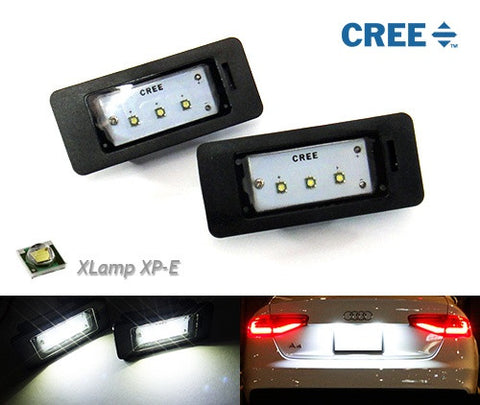 License Number Plate Light CREE LED Lamp Replacement kit Audi A4 A5 Q5 TT VW Jetta Touareg
