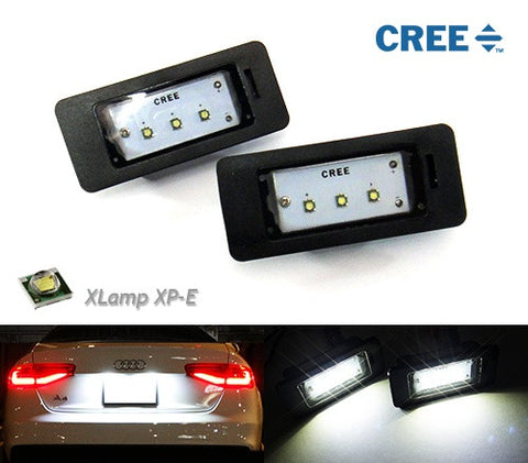 License Number Plate Light CREE LED Lamp Replacement kit Audi A4 A5 Q5 TT VW Jetta Touareg