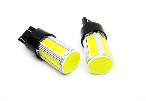 2 pieces of LUFFY 580 7443 W21/5W 582 7440 W21W 992 High Power COB LED Light bulb 25W white