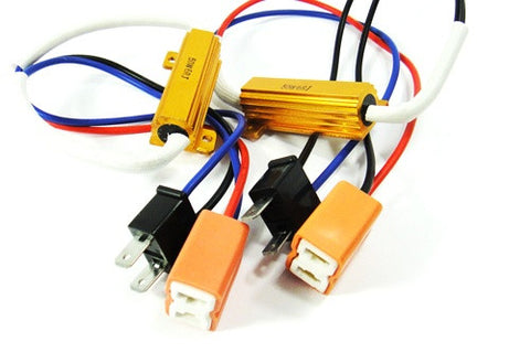 2 pieces of H7 (499) No Error Load Resistor Wiring Harness Adapter