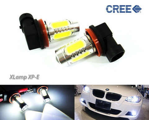 2 pieces of H11 H8 CREE LED Projector Light with 4 Plasma SMD LED 11W white