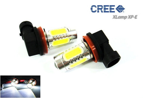 2 pieces of H11 H8 CREE LED Projector Light with 4 Plasma SMD LED 11W white