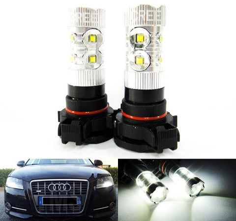2 pieces of H16 PS19W 5202 9009 10X CREE XB-D LED Projector Light bulb 50W white
