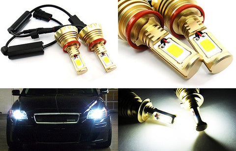 2 pieces of H11 H8 High Power COB LED HeadLight Fog Light bulb 60W 3000lm white