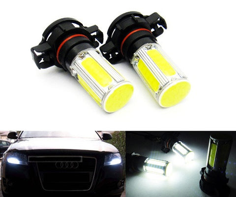 2 pieces of LUFFY H16 PS19W 5202 9009 High Power COB LED Light bulb 25W white