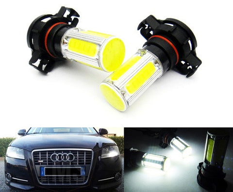 2 pieces of LUFFY H16 PS19W 5202 9009 High Power COB LED Light bulb 25W white