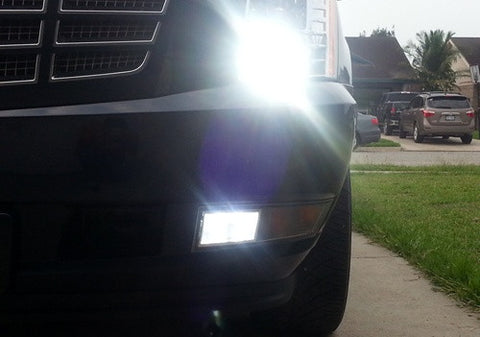 2 pieces of LUFFY H16 PS19W 5202 9009 High Power COB LED Light bulb 25W white