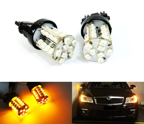 2 pieces of 40 SMD LED 182 3156 P27W 180 3157 3057 P27/7W Light bulb Amber