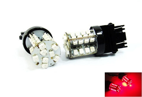 2 pieces of 40 SMD LED 182 3156 P27W 180 3157 3057 P27/7W Light bulb Red