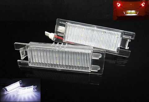 LED License Number Plate Light OEM Replacement kit Opel Vauxhall Corsa C D Astra H J