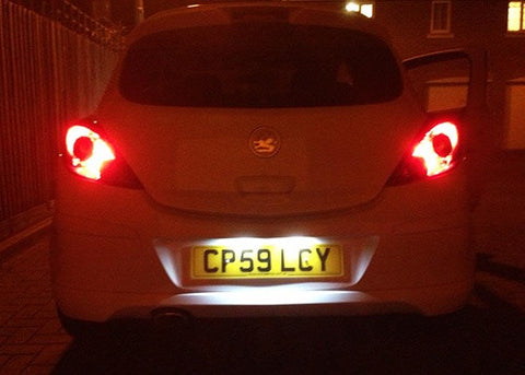 LED License Number Plate Light OEM Replacement kit Opel Vauxhall Corsa C D Astra H J