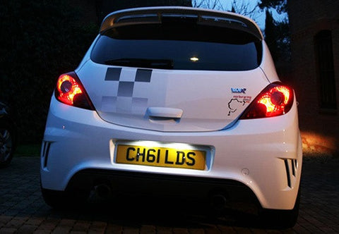 LED License Number Plate Light OEM Replacement kit Opel Vauxhall Corsa C D Astra H J