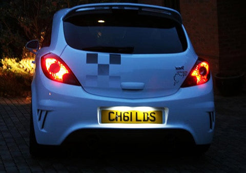 LED License Number Plate Light OEM Replacement kit Opel Vauxhall Corsa C D Astra H J