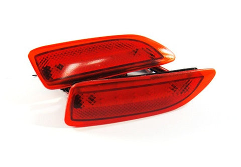 2x LED Bumper Reflector Red lens Tail Brake Light lamp Red 2011+ CT200h Corolla