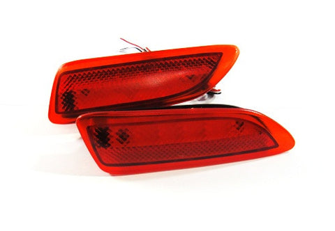 2x LED Bumper Reflector Red lens Tail Brake Light lamp Red 2011+ CT200h Corolla
