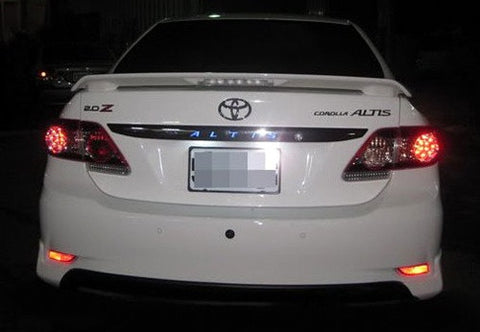 2x LED Bumper Reflector Red lens Tail Brake Light lamp Red 2011+ CT200h Corolla