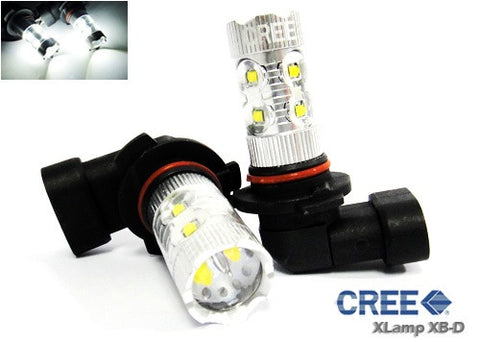 2 pieces of 9005 HB3 9145 H10 9140 10X CREE XB-D LED Projector Light bulb 50W white