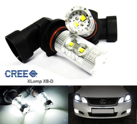 2 pieces of 9006 HB4 10X CREE XB-D LED Projector Light bulb 50W white