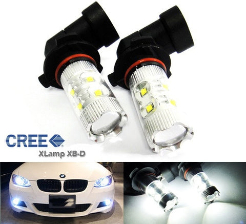 2 pieces of 9006 HB4 10X CREE XB-D LED Projector Light bulb 50W white