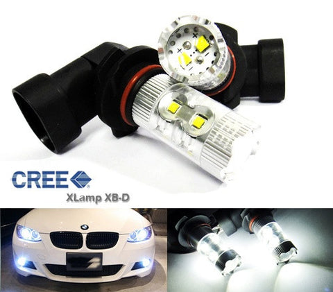 2 pieces of 9006 HB4 10X CREE XB-D LED Projector Light bulb 50W white