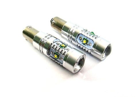 2 pieces of BAX9s H6W 64132 5x CREE XP-E LED Projector Light bulb 25W white