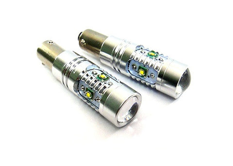 2 pieces of BAX9s H6W 64132 5x CREE XP-E LED Projector Light bulb 25W white