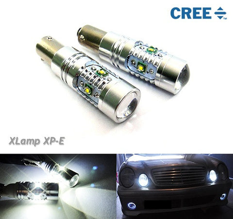 2 pieces of BAX9s H6W 64132 5x CREE XP-E LED Projector Light bulb 25W white